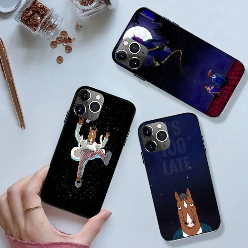 

Мультяшный Чехол B-BoJacks Horseman для телефона iPhone 11 12 Mini 13 14 Pro XS Max X 8 7 Plus SE XR