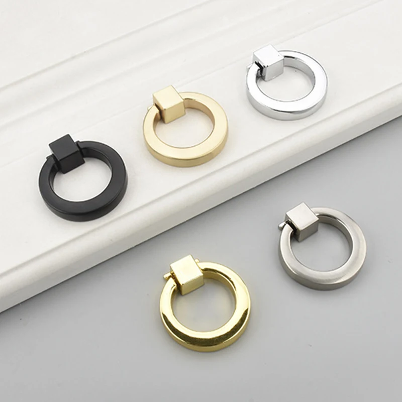 Круглые ручки 40 мм цветные золотистые серебристые черные зеркальные из