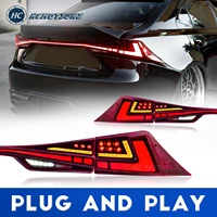 hcmotionz tail lights assembly 2014 2020 lexus is250 is200t is350 is300 with start up animation led drl light reverse lights