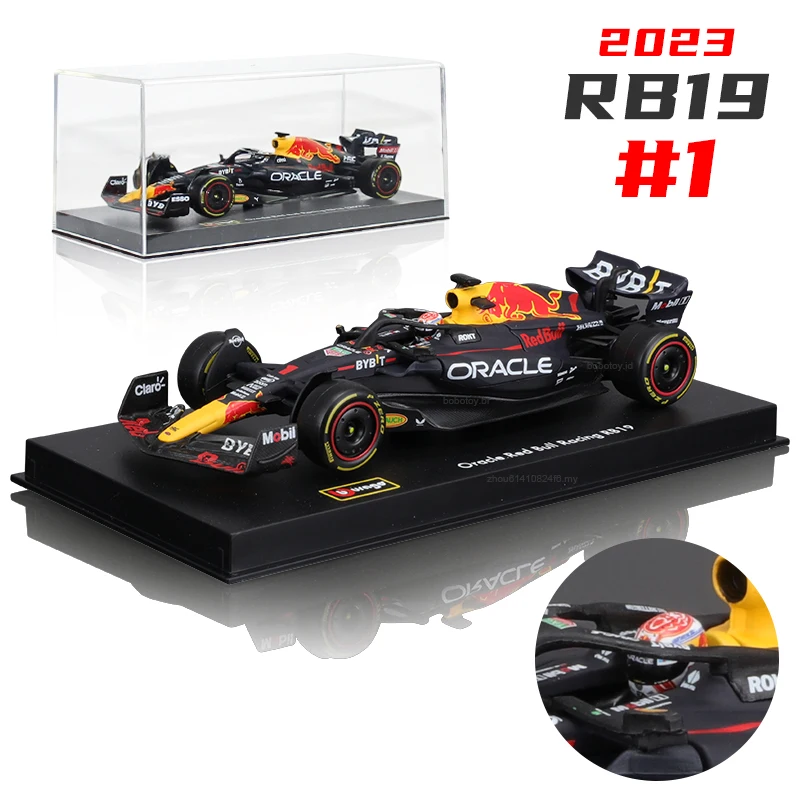 

Bburago 1:43 2023 F1 Red Bull RB19 #1 Max Verstappen #11 Perez Ferrari Mercedes Formula Racing Alloy Car Diecast Model Toy Gifts