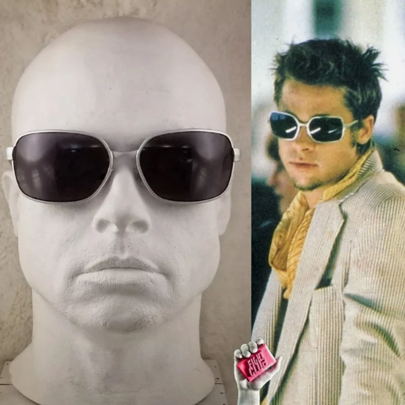 Фото Солнцезащитные очки Project Mayhem Fight Club Tyler Durden Oliver Peoples 533, мужские солнцезащитные очки с красными линзами: с коробкой №1