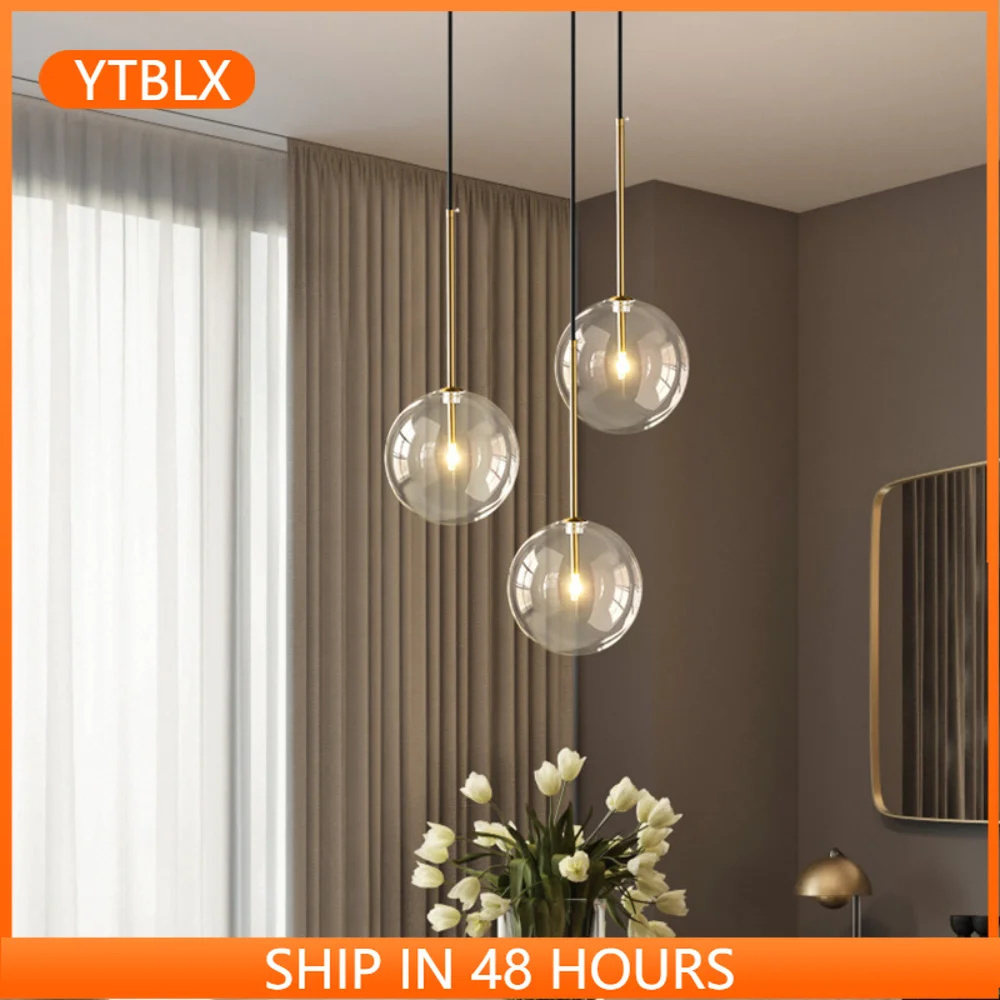 

Clear Glass Globe G4 Led Pendant Lights Dining Room Led Suspend Lamp Metal Led Pendant Chandelier Led Hanging Lamp Led DropLight