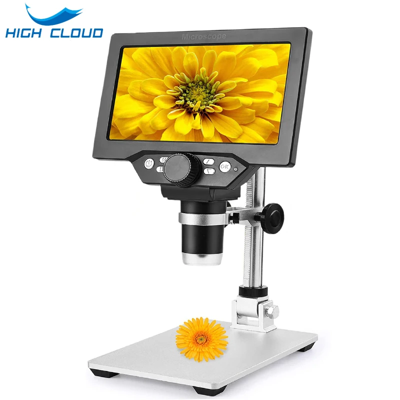 

7 inch LCD Digital USB Microscope 1200X Magnification Handheld Camera Video Recorder for Circuit Board Repair Soldering PCB