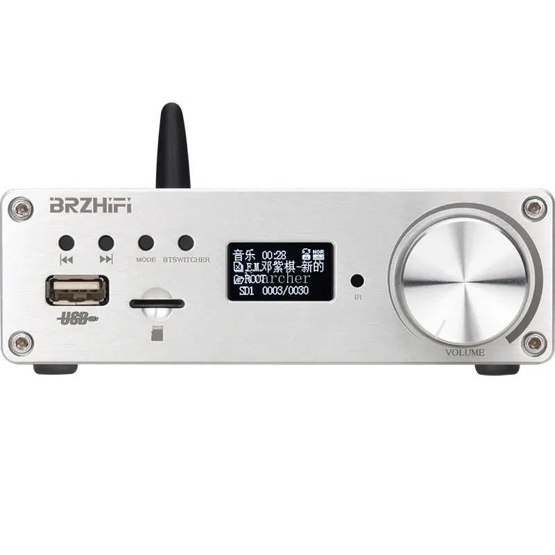 

TPA3250 lossless HIFI amplifier 130W*2 Stereo Bluetooth 5.0 /U disk/TF card/FM/USB digital audio decoding playback