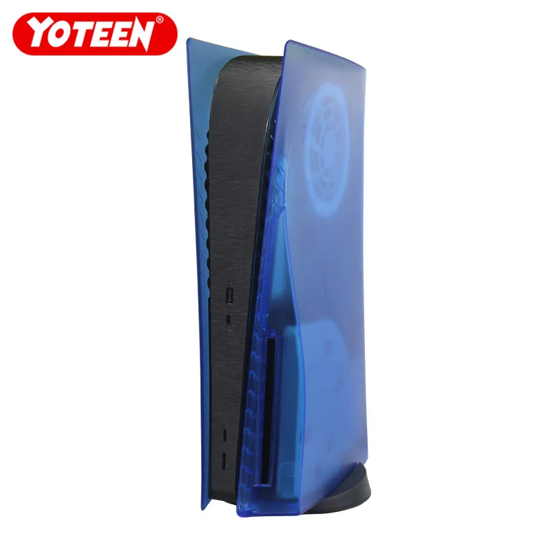 

Yoteen Transparent Plates Compatible for PS5 Disk/ Digital Version Hard Shockproof Faceplates ABS Anti-Scratch Dustproof Cover