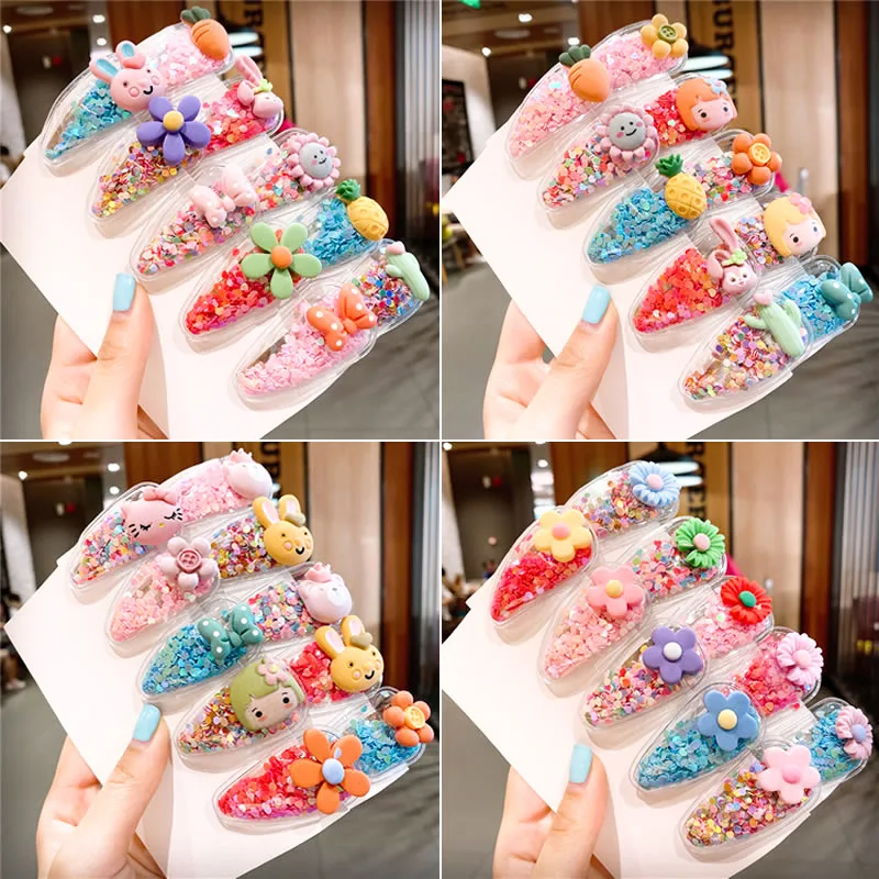 

Милые детские зажимы для волос с сыпучим песком зажим для челки для девочек зажим для волос bb зажим для сломанных волос зажим для волос с фру...