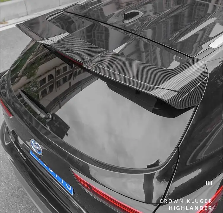 

ABS PAINT CARBON BIG REAR WING TRUNK LIP TAIL SPOILER FOR Toyota Highlander XSE /Crown Kluger 2021 2022 2023 2024