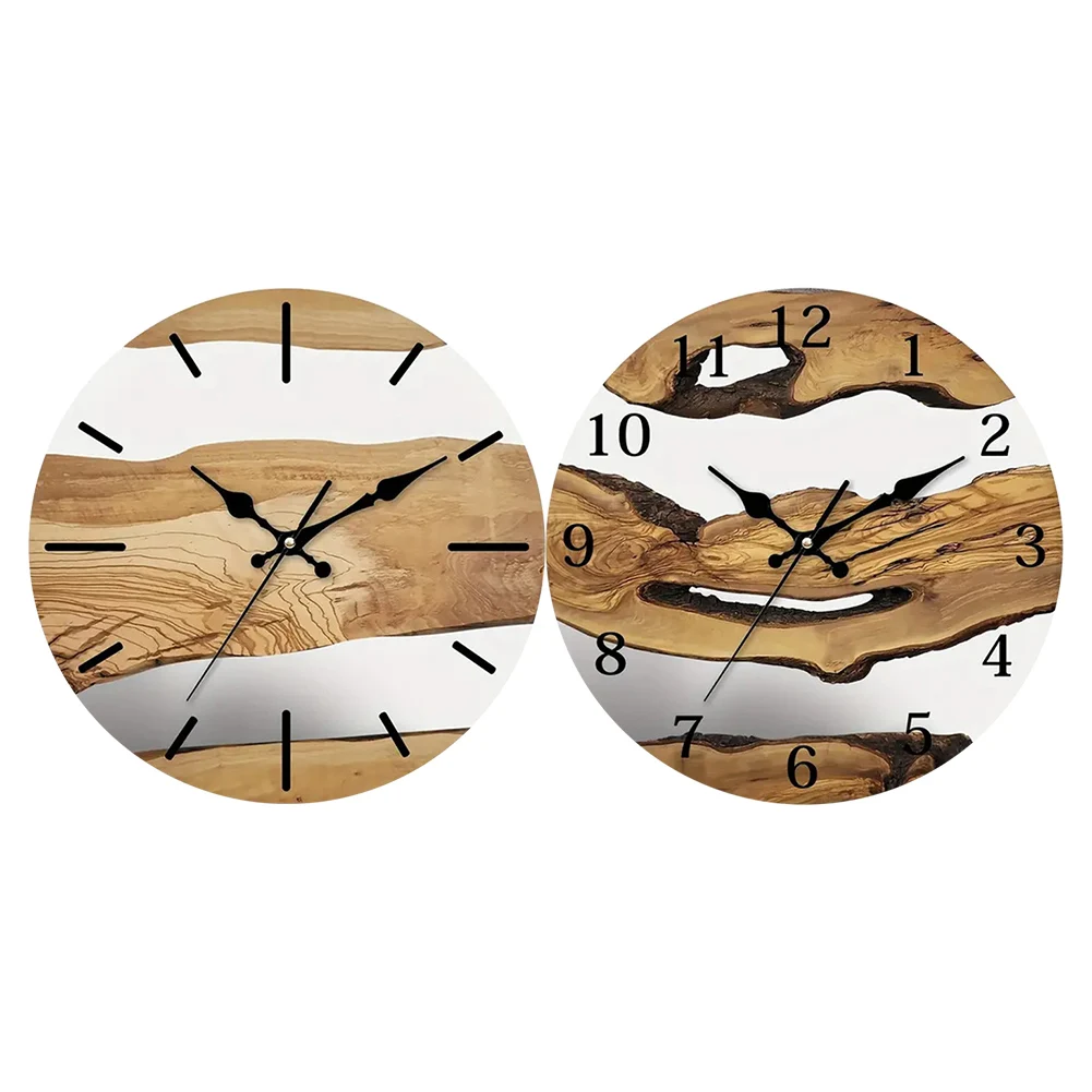 Нетикающие настенные часы Часы из закаленного стекла Кухня Прочность Простая