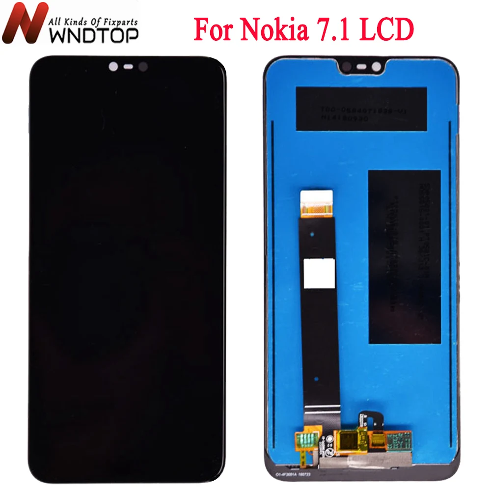 

5.84" For Nokia 7.1 LCD With Touch Screen Digitizer Assembly Replacement Parts 100% Tested For Nokia7.1 LCD Display Screen