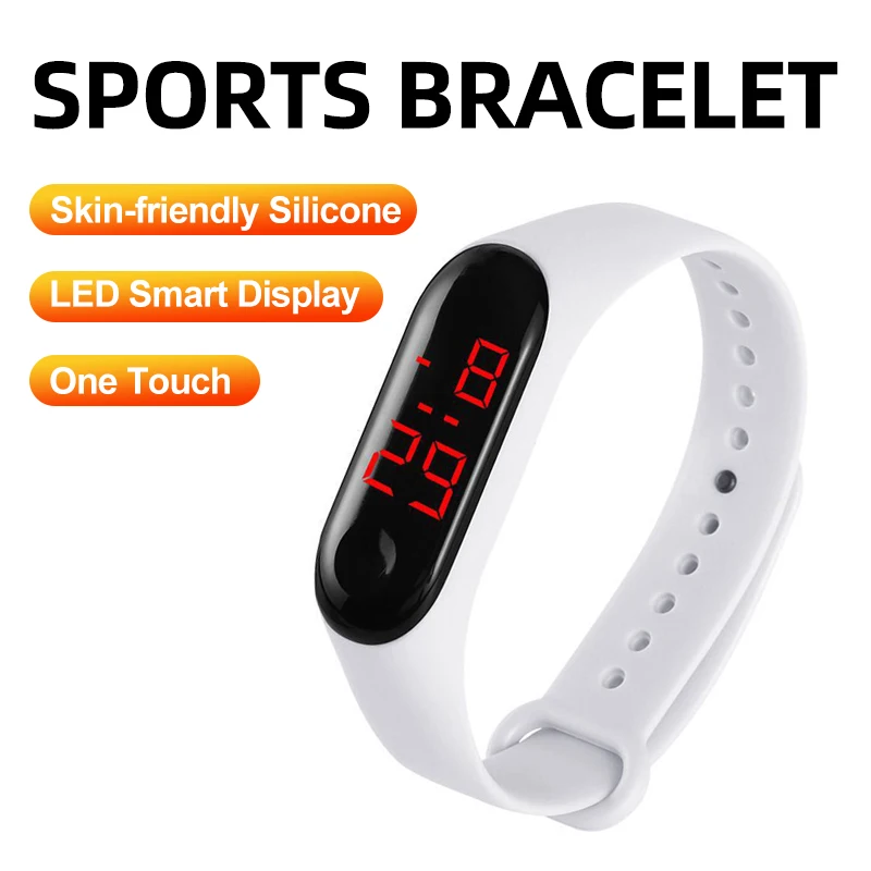 

Student Gift Led Armband Horloge Knop Kinderen Mannelijke En Vrouwelijke Studenten Oefening Nieuwe Gift Elektronische Horloge