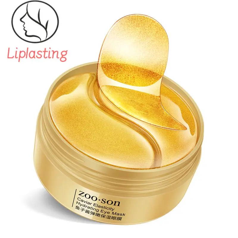 

Gold Caviar Moisturizing Crystal Collagen Eye Mask Anti-Wrinkle Anti Aging Eye Skin Care Patch Dilute Fine Lines Mask TSLM1