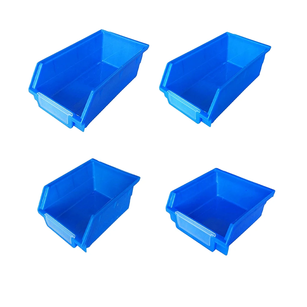 

5X Tool Box Storage Bin Stacking Case Large Capacity Household Industrial Accessories Long-lasting Smooth Hanging Holder