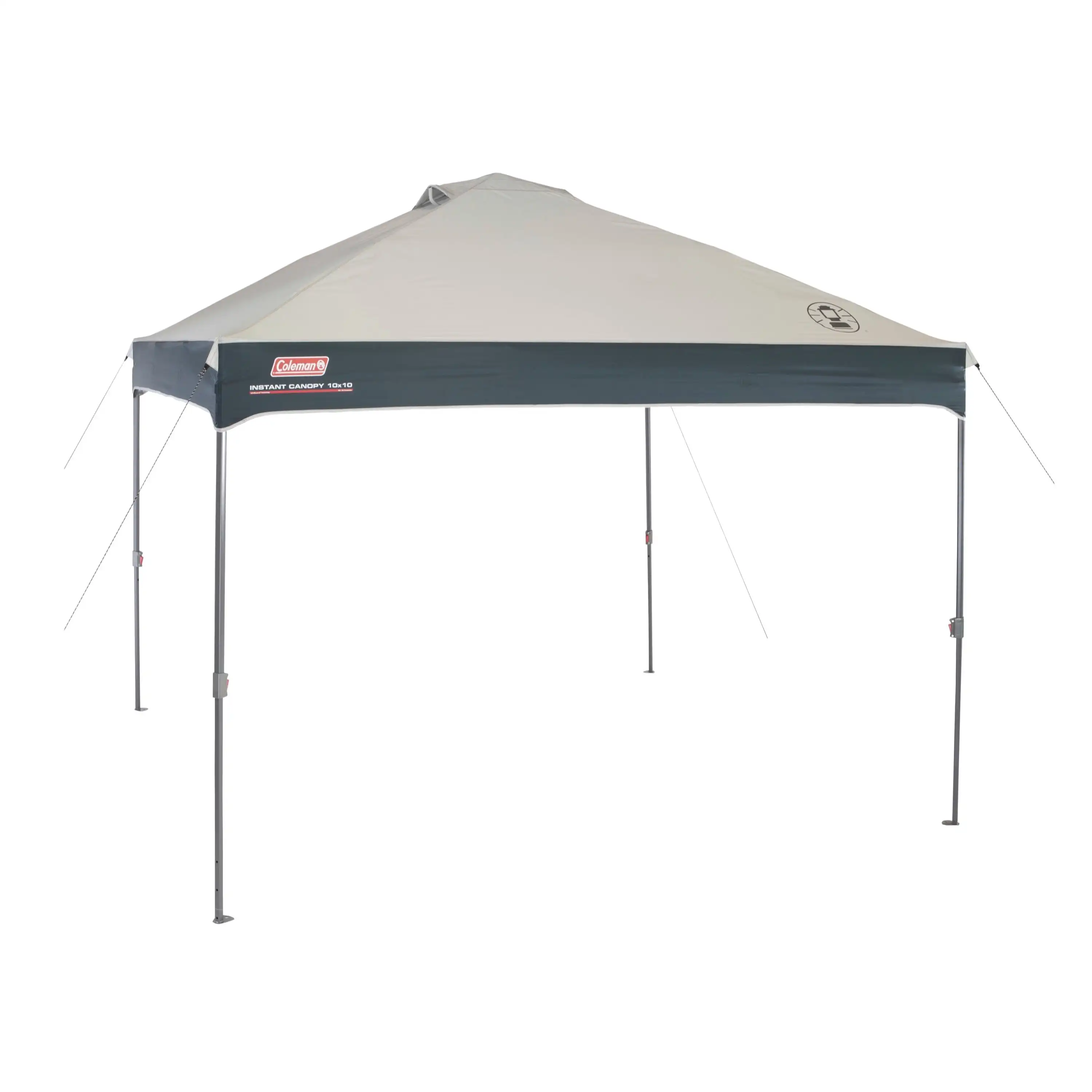

Coleman Straight Leg Instant Outdoor Canopy Shelter, 10 x 10, Tan & Black