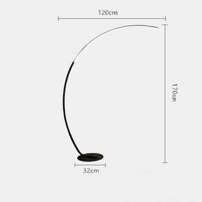 

Торшер QINGYUNKE Nordic Arc LED