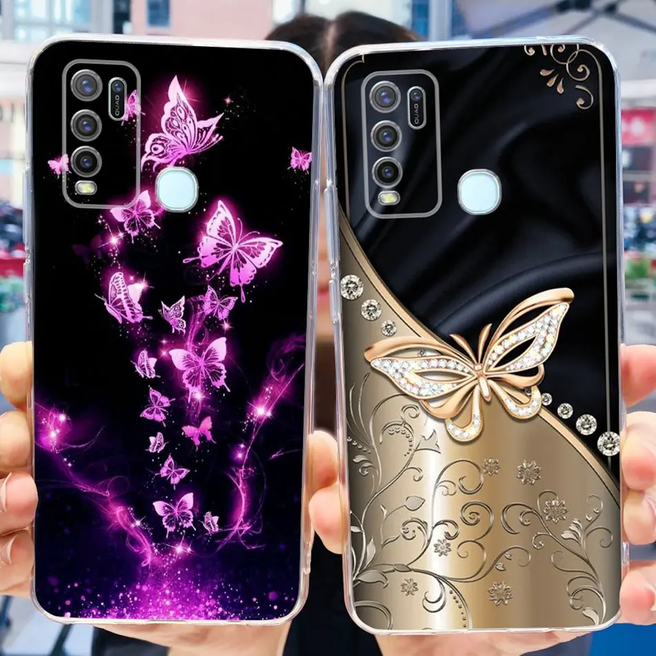 ДЛЯ Vivo Y30 Y30i Y50 чехол для телефона 4G 1938 1935 элегантные мягкие силиконовые