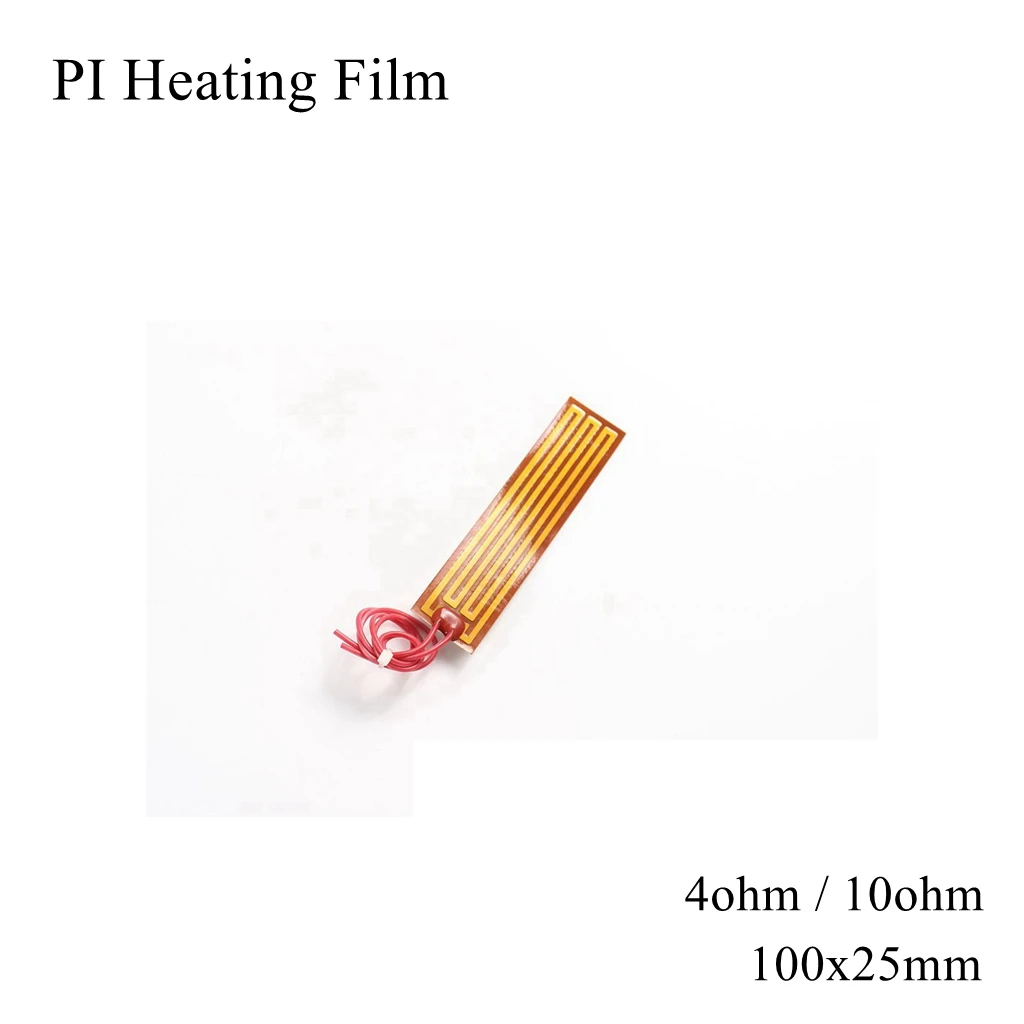 

100x25mm 5V 12V 24V 110V 220V PI Heating Film Polyimide Adhesive Electric Heater Plate Panel Pad Mat Fuel Foil Oil Engine Tank