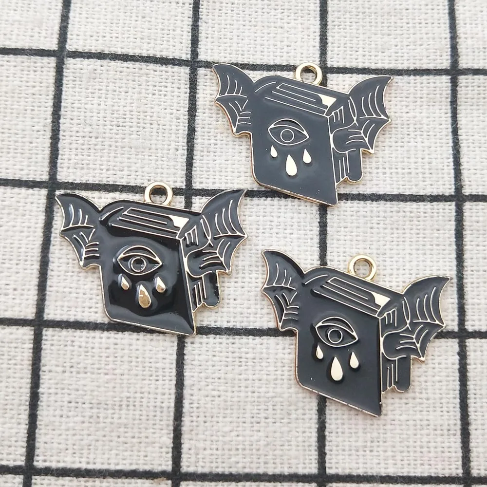 

10 шт. эмалированная Подвеска для глаз-книга, аксессуары для ювелирных изделий, милые серьги, подвески, браслет, ожерелье, подвески, товары дл...