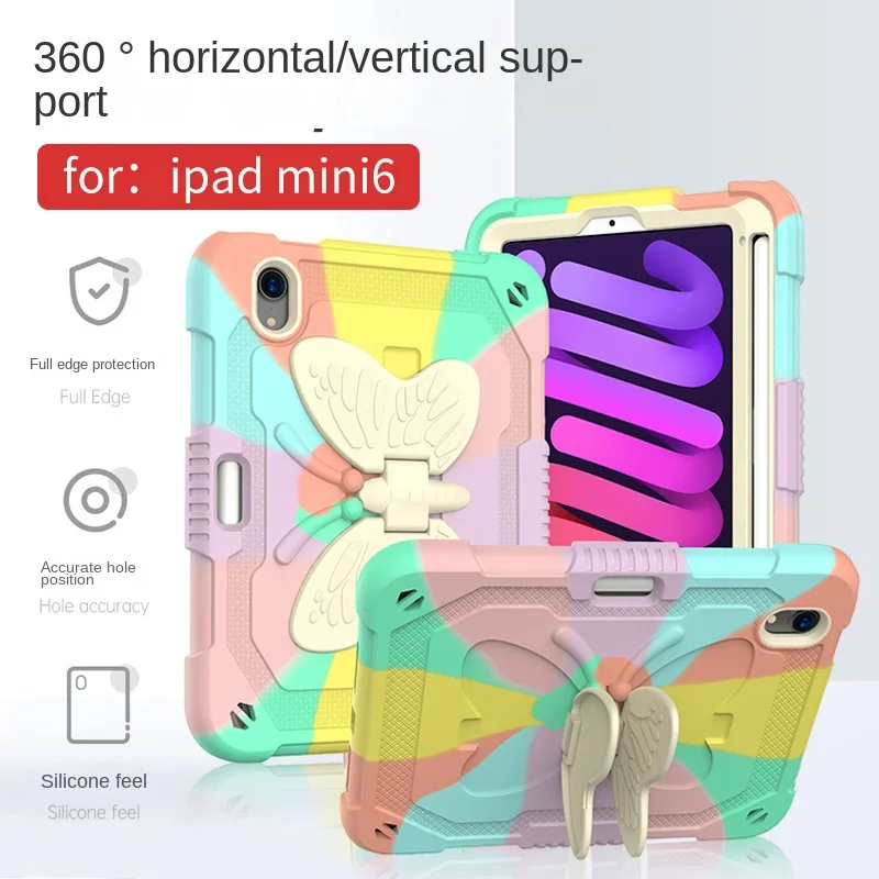 

Applicable 2022 New IPad Mini 6 Case with Pen Slot Tablet Case Apple Ipad Full Package Case