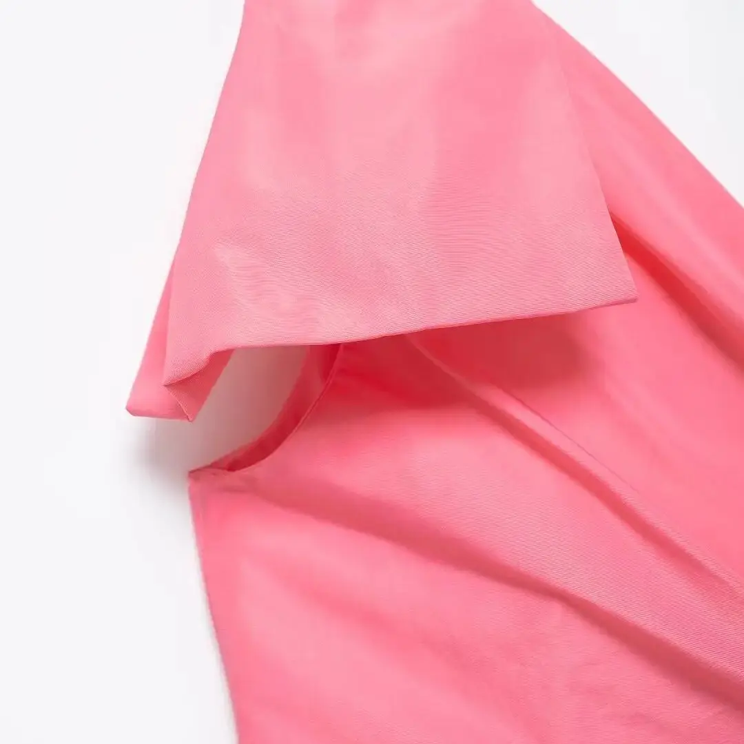 Женский однотонный топ на одно плечо без рукавов с рюшами