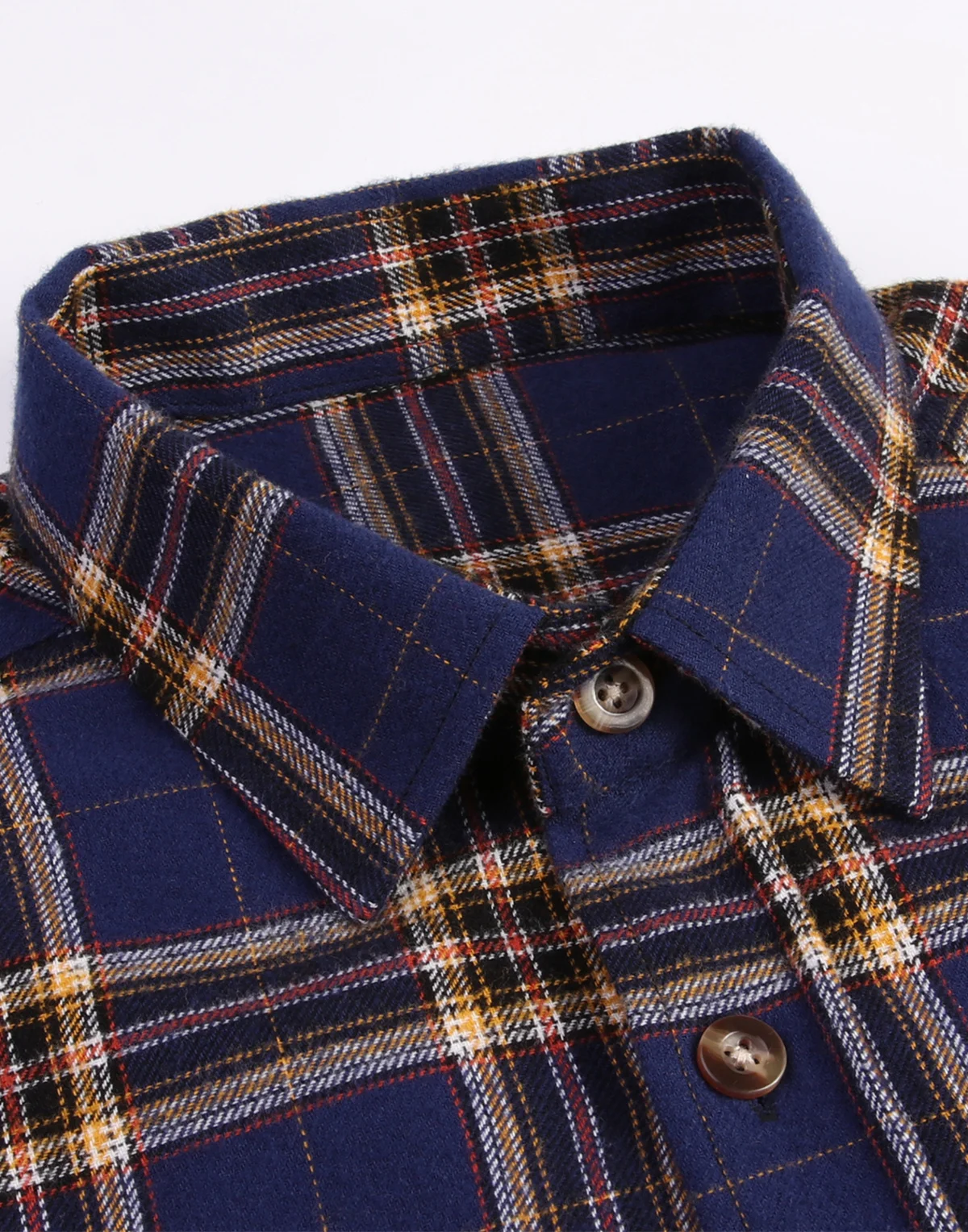 New Men's Flannel Plaid Long Sleeve Casual Shirt Regular Fit USA Size 100% Cotton High Quality Thick Fabric （USA SIZE S TO 2XL）