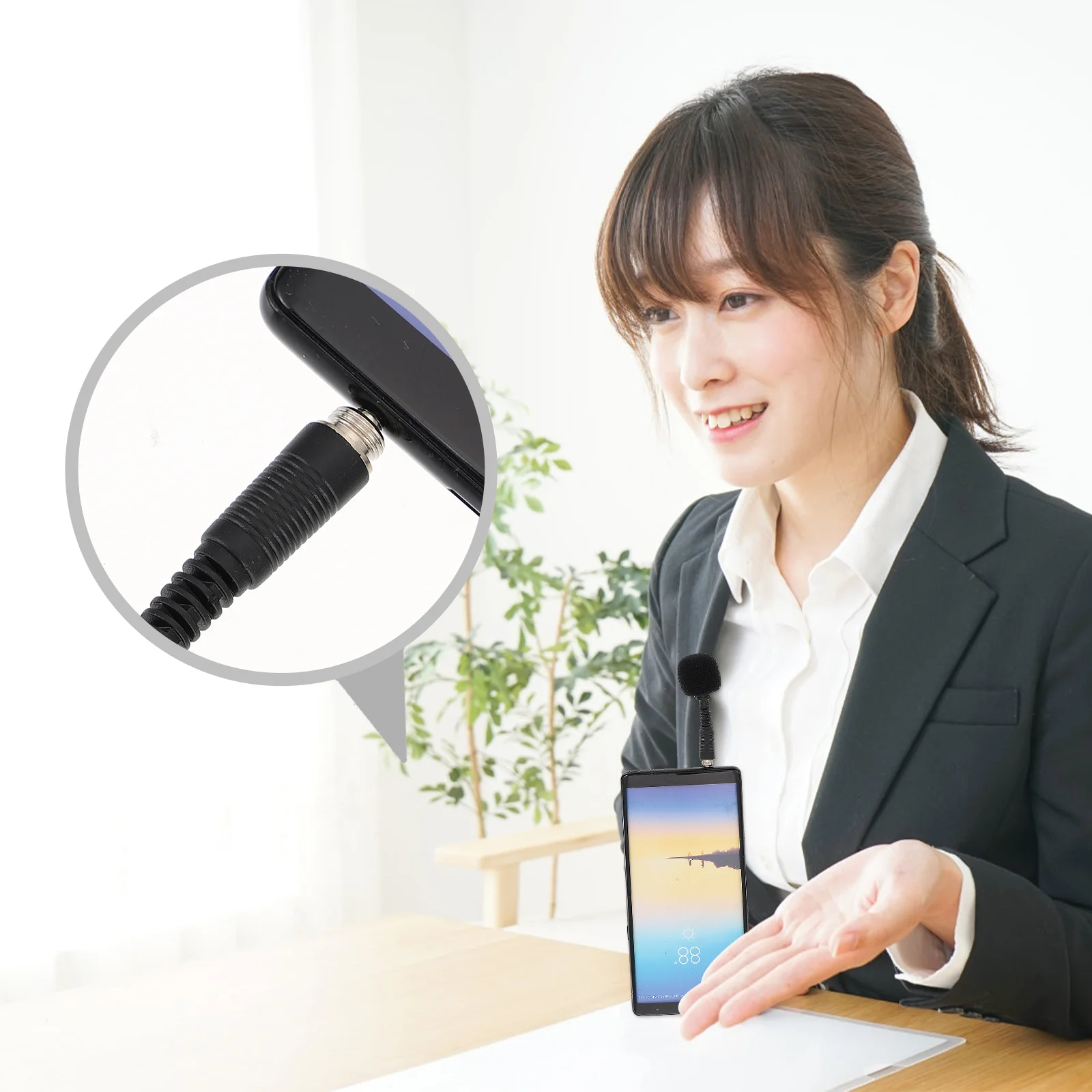 

2 PCS Portable Noise Reduction Tablet Phone Microphone Computer Microphone Live Streaming Mic