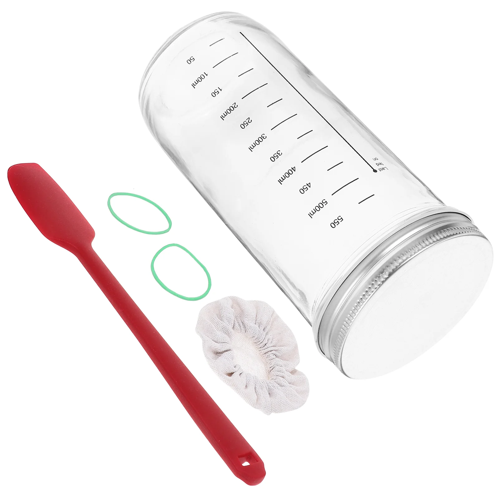 

Airtight Glass Jar Sourdough Starter Household Storage Home Supply Food Containers