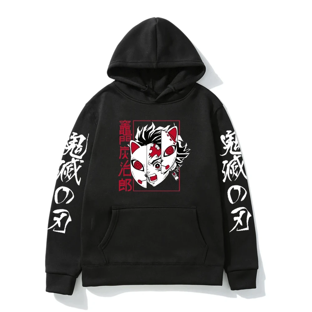 

Japanese Anime Demon Slayer Hoodies Sweatshirts Men and Women Kimetsu No Yaiba Printed Pullover Hip Hop Trend Hoodie Tops Unisex