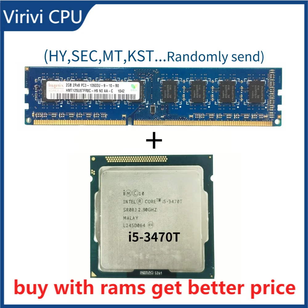 

DDR3 2G 1333 МГц с процессором i5-3470T 2,9 ГГц 3M кэш LGA 1155 i5-3470T ЦП