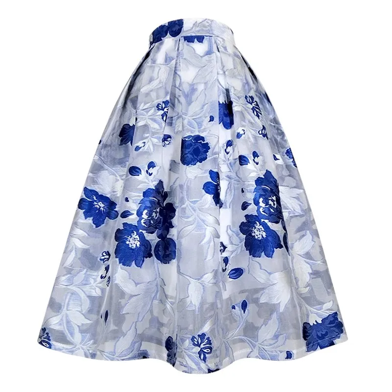 Женская весенне-летняя дизайнерская юбка с цветочной вышивкой женская