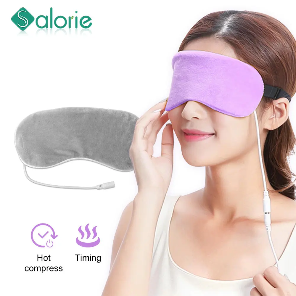 

Reusable USB Electric Heated Eyes Mask Hot Compress Warm Therapy Eye Care Massager Relieve Tired Dry Eyes Sleep Blindfold