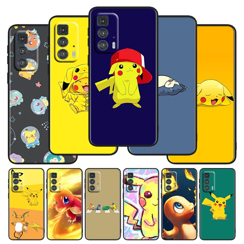 

Anime Pokemon Pikachu Phone Case For Motorola G E7i Stylus Power One Plus E Edge X S 30 20 Fusion Plus Lite Pro Black