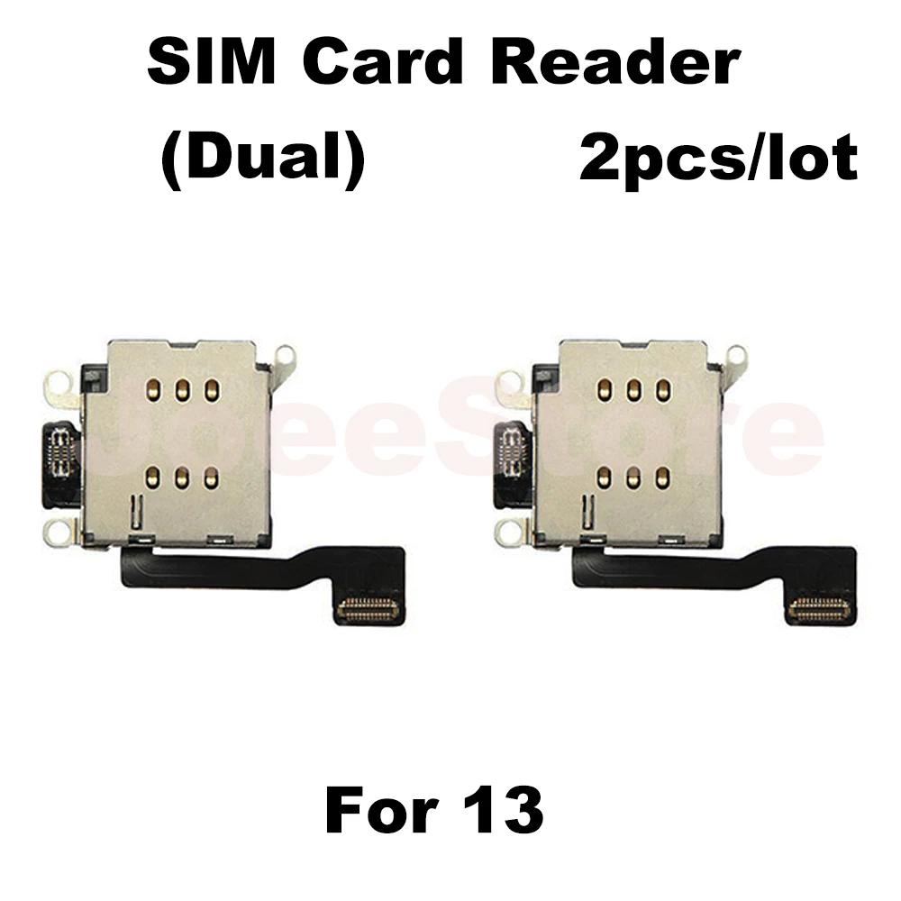 2 шт. устройство для чтения SIM-карт iPhone 14 13 12 11 Pro Max X XR XS гнездо двух внутренний