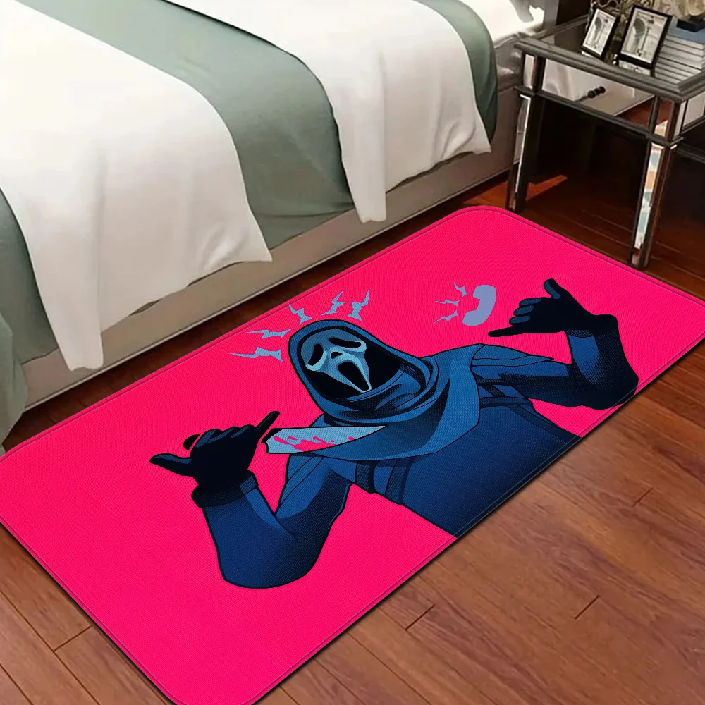 G-Ghostface H-Horror S-Scream Bath Mat Kids Room Bedroom Decoration Balcony Anti-Slip Doormat Living Alfombra