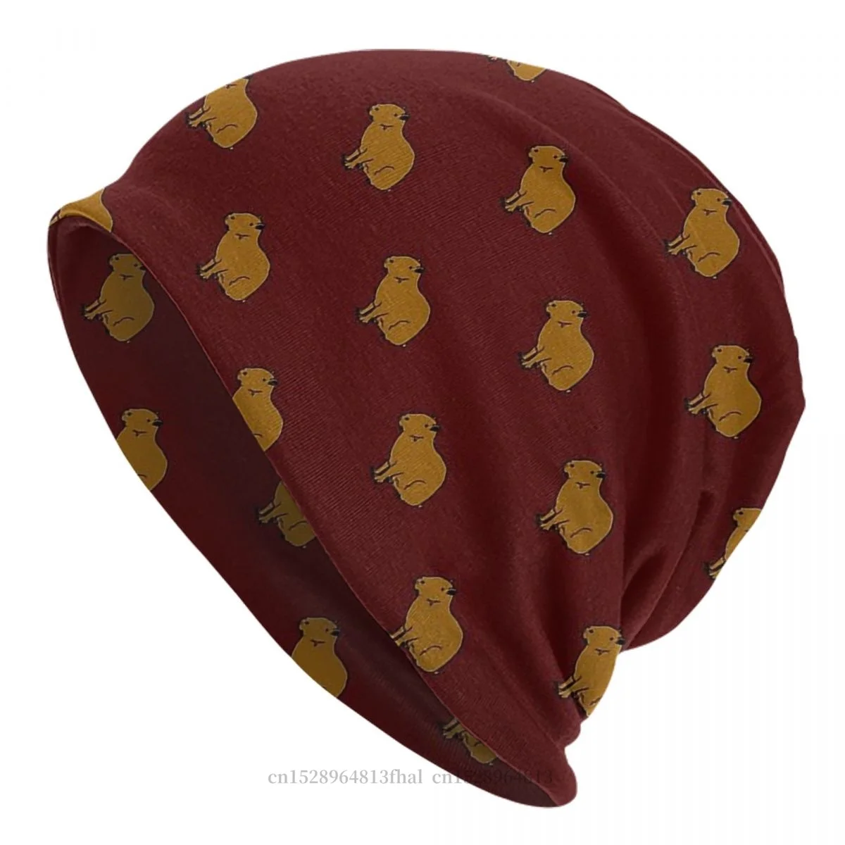 

Red Fashion Beanie Caps Capybara Hydrochoerus Hydrochaeris Animal Skullies Beanies Ski Caps Cotton Bonnet Hats