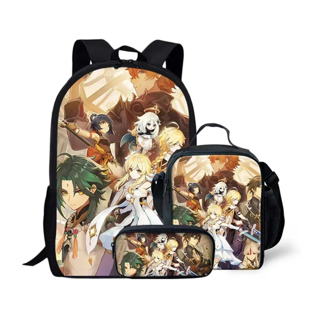 Рюкзак Genshin Impact с 3D-принтом школьные рюкзаки для студентов рюкзак ноутбука