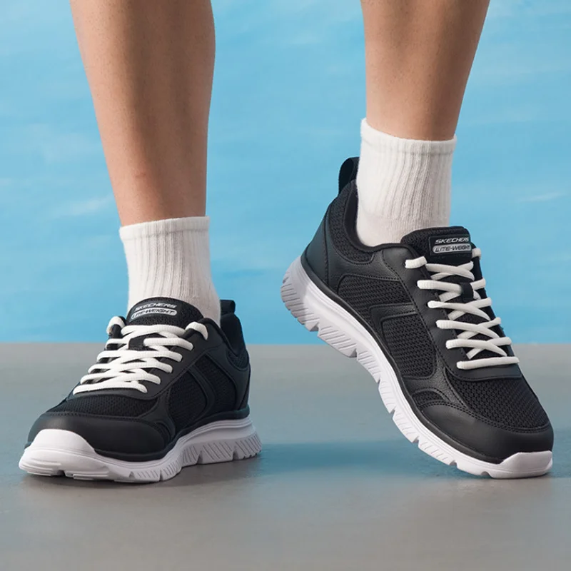 Фото Мужские кроссовки Skechers Mid-Top для бега с амортизацией и отскоком, для тренировок на открытом воздухе, модель 220920C-BBK, новейшая модель №3