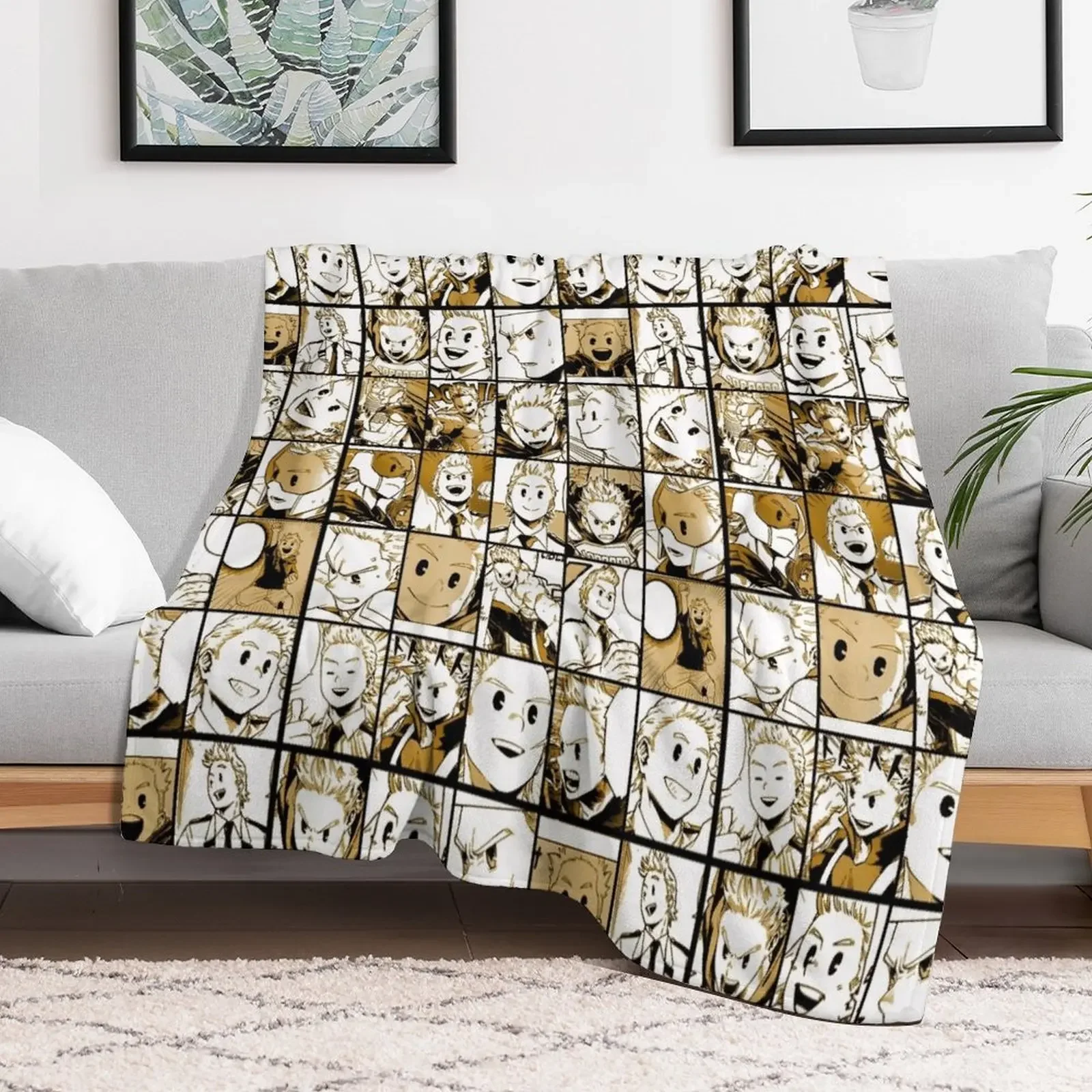 Mirio Togata коллаж цветная версия плед ворс декоративные диваны одеяла