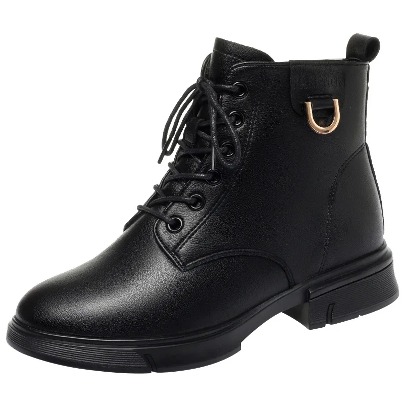 Винтажные удобные ботинки из мягкой кожи 3 см женские туфли на квадратном каблуке