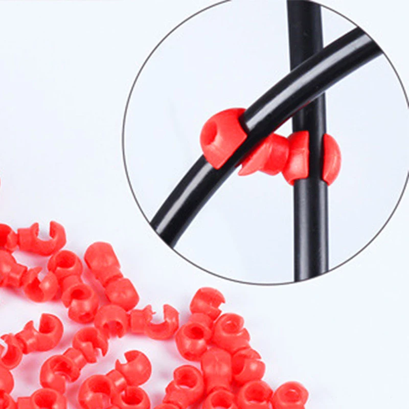 

10PCS Bicycle Brake Cable Clips S Style Buckle Clip Brake Cable Derailleur Shifter Line Clasps For MTB Bike Bicycle Accessories