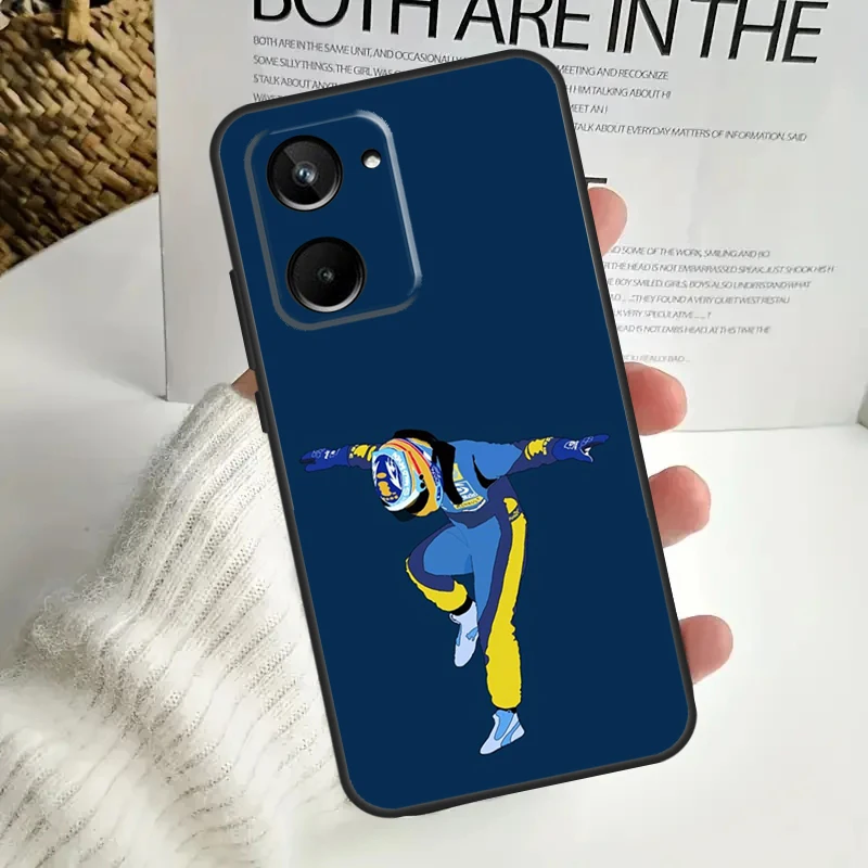 F1 Racing Фернандо Алонсо 14 для Realme GT Neo 5 GT5 9 10 11 12 Pro Plus C30 C31 C33 C35 C25s C21Y C51 C55 C67 C53 чехол