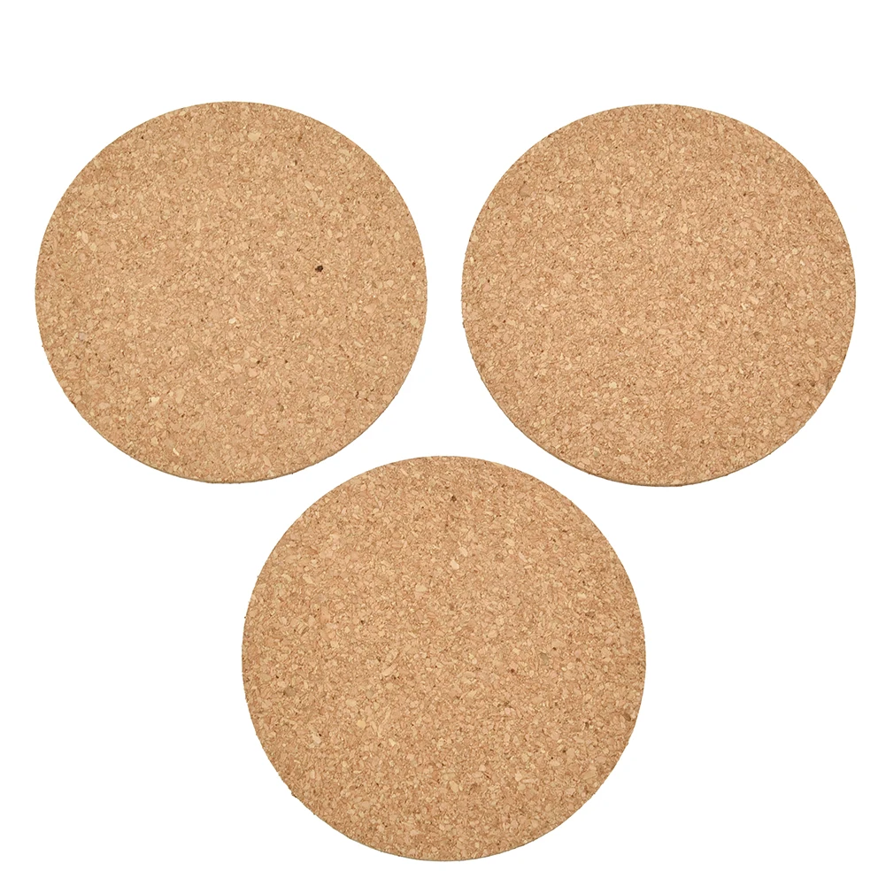 

Coaster Cork Mat Cork 10pcs Anti-slip Cork Mat Decorative Element Heat Insulation Self-adhesive Square Durable