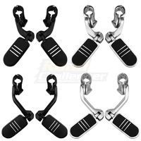 32mm1 25inch motorcycle highway bar clamp mount angled engine guards footpeg pedal for harley touring dyna sofatil sportster 883