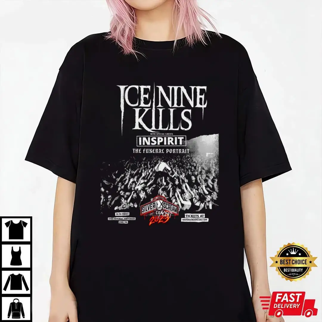Графическая РУБАШКА УНИСЕКС Ice Nine Kill Band Tour 2023 KV12637