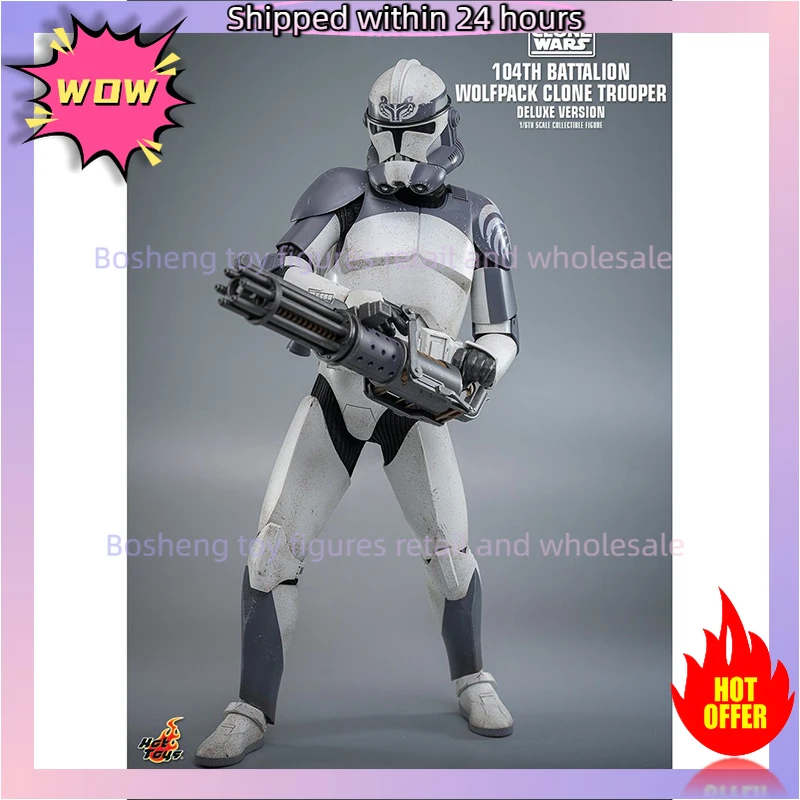 Фото Оригинальные горячие игрушки HT TMS143 104th Battalion Wolfpack Clone Trooper Star Wars The Clone Wars Deluxe Ver 1/6th В наличии Аниме-игрушки №4