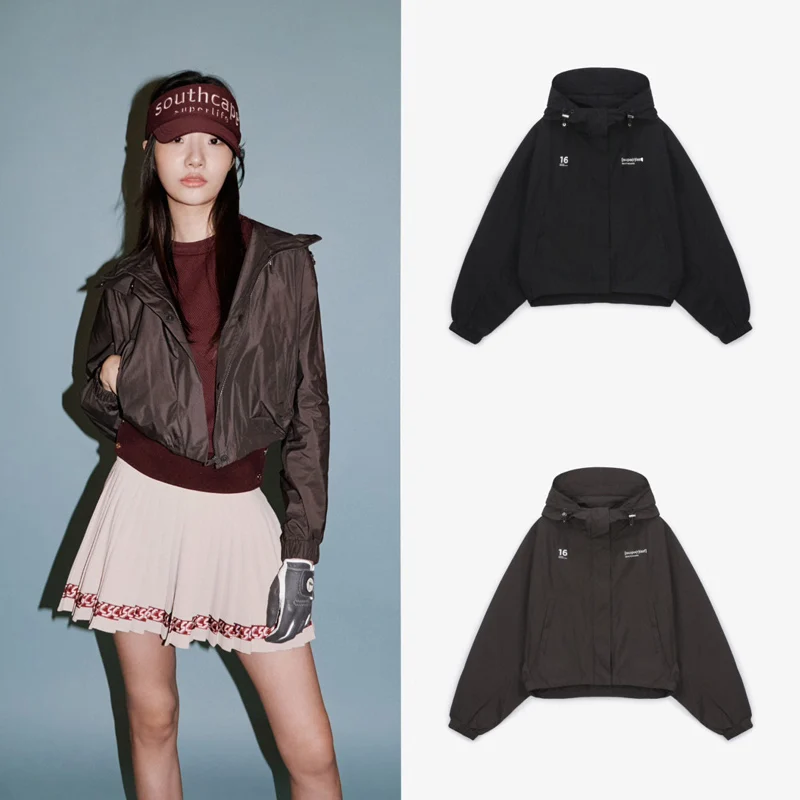 

2023 Autumn And Winter New Golf Clothing Women Hooded Coat Short Golf Outdoor Sports Tennis Loose-fitting [new Pre-sale]]