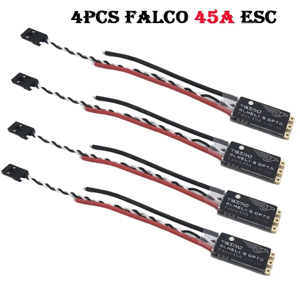 Для Falco 35A 45A BLHeli_S ESC 2-6S Lipo бесщеточный электронный контроллер со светодиодной