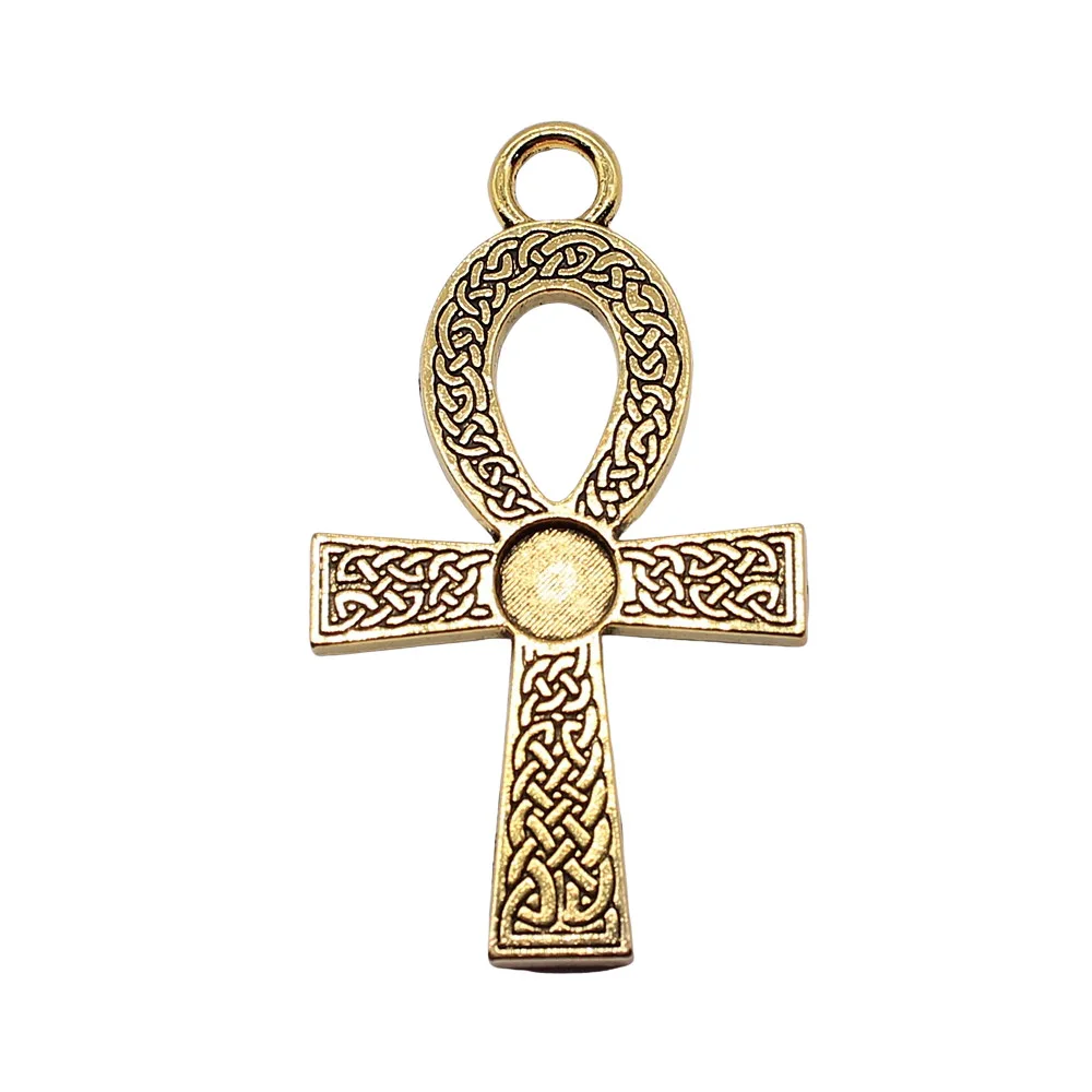 WYSIWYG 3 шт. 27x7 мм цвета Древние египетские счастливые ключи браслет на запястье для