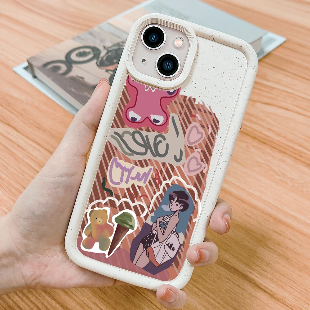 

Bear Ice Cream Phone Case For iPhone 14 Plus 12 ProMax Girl Cases For iPhone 12Pro 11 Pro 8 XS Max TPU Degradation Cover Fundas