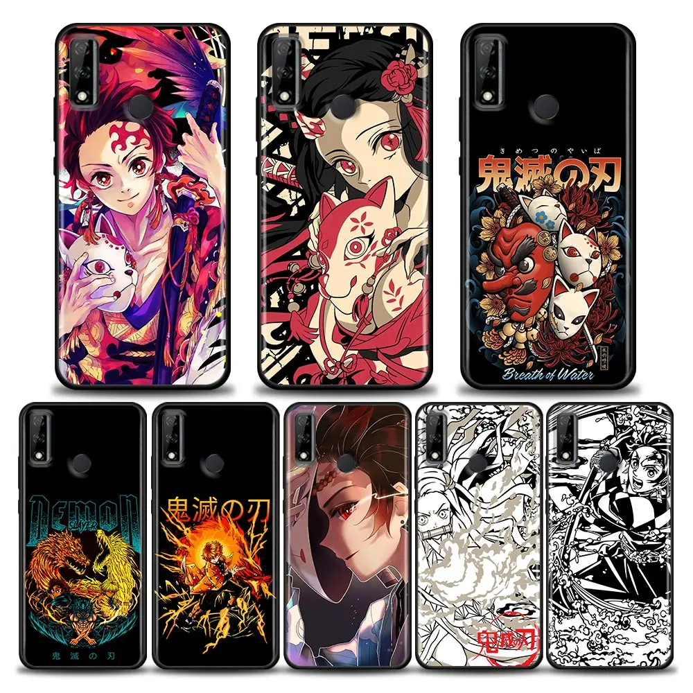 

Cute Demon Slayer Anime Cartoon Phone Case For Honor X8 60 8X 9X 50 30i 21i 20 9A Play Nova 8i 9 SE Y60 Magic4 5G Pro Lite Cover