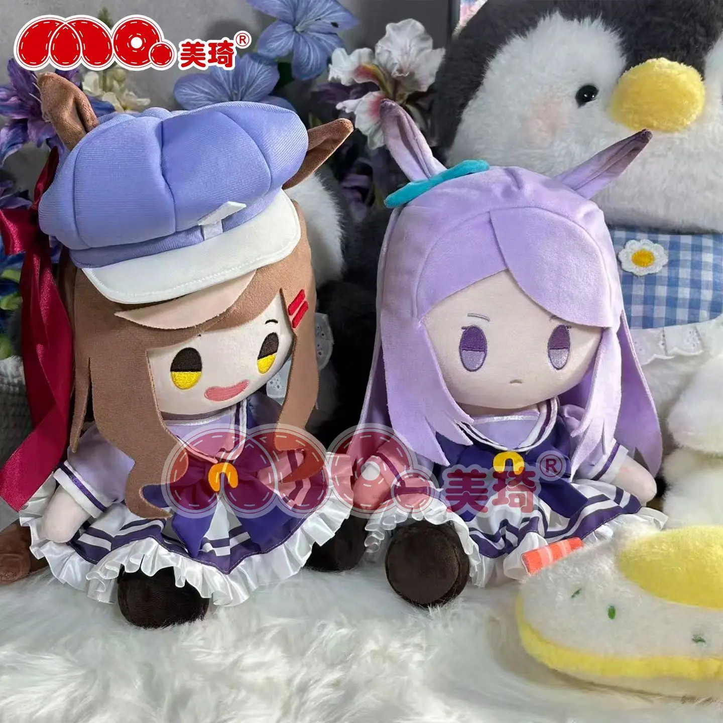 Фото Плюшевая игрушка Pretty Derby Mejiro McQueen 30 см, аниме-персонаж, плюшевая игрушка-маскот, милый мультяшный персонаж, подарок на день рождения для девочек №4